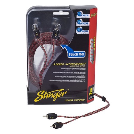 STINGER ELECTRONICS 3'RCA 2CH TWISTED PAIR 4000 SERIES SI423